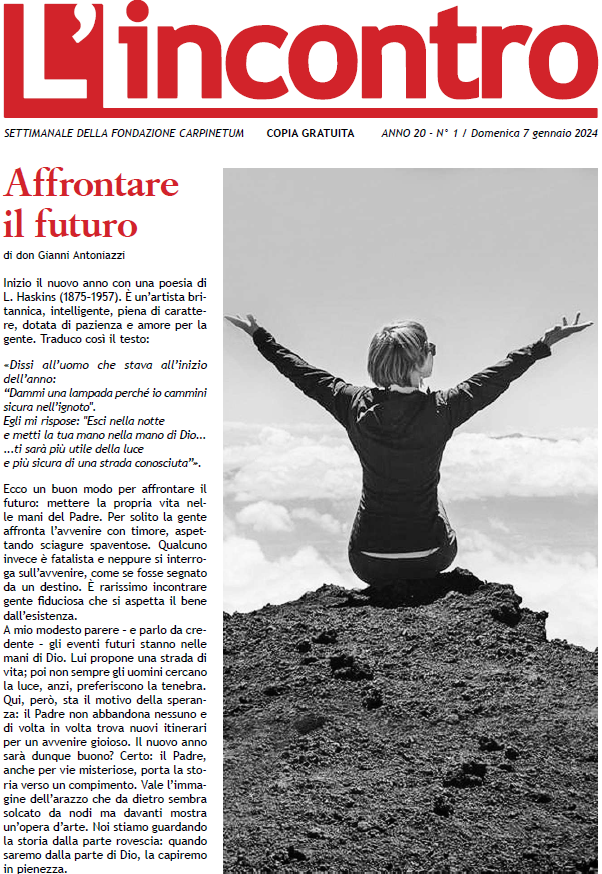 L’Incontro N° 1 – 2024