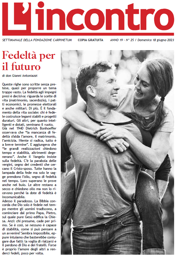 L’Incontro N° 25 – 2023