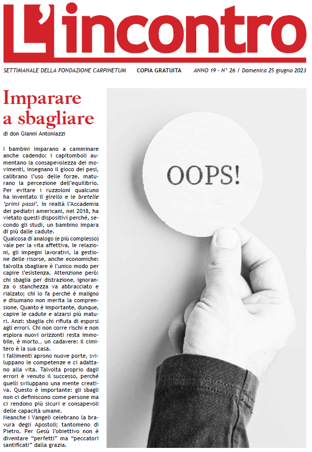 L’Incontro N° 26 – 2023