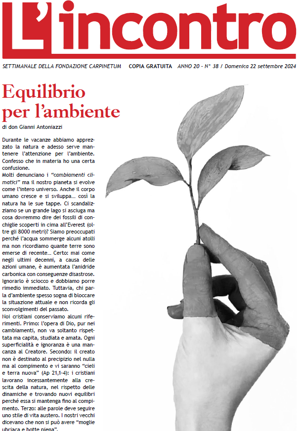 article image L’Incontro N° 38 – 2024