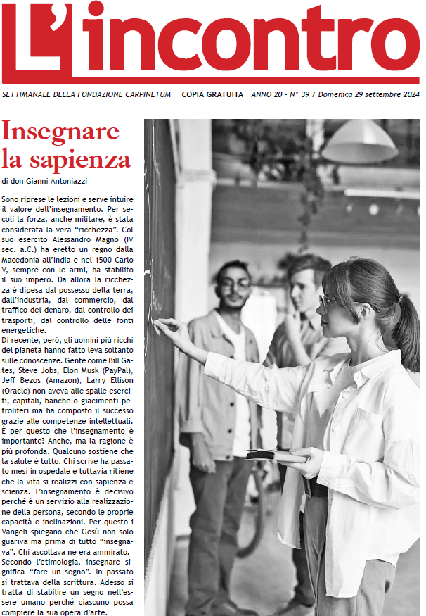 L’Incontro N° 39 – 2024