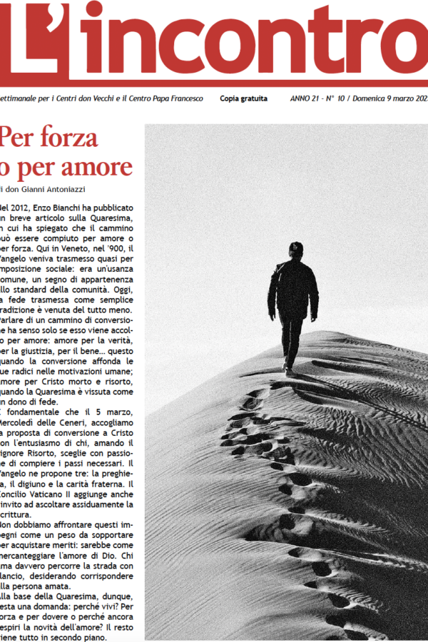 article image L’incontro N° 10 – 09/03/2025