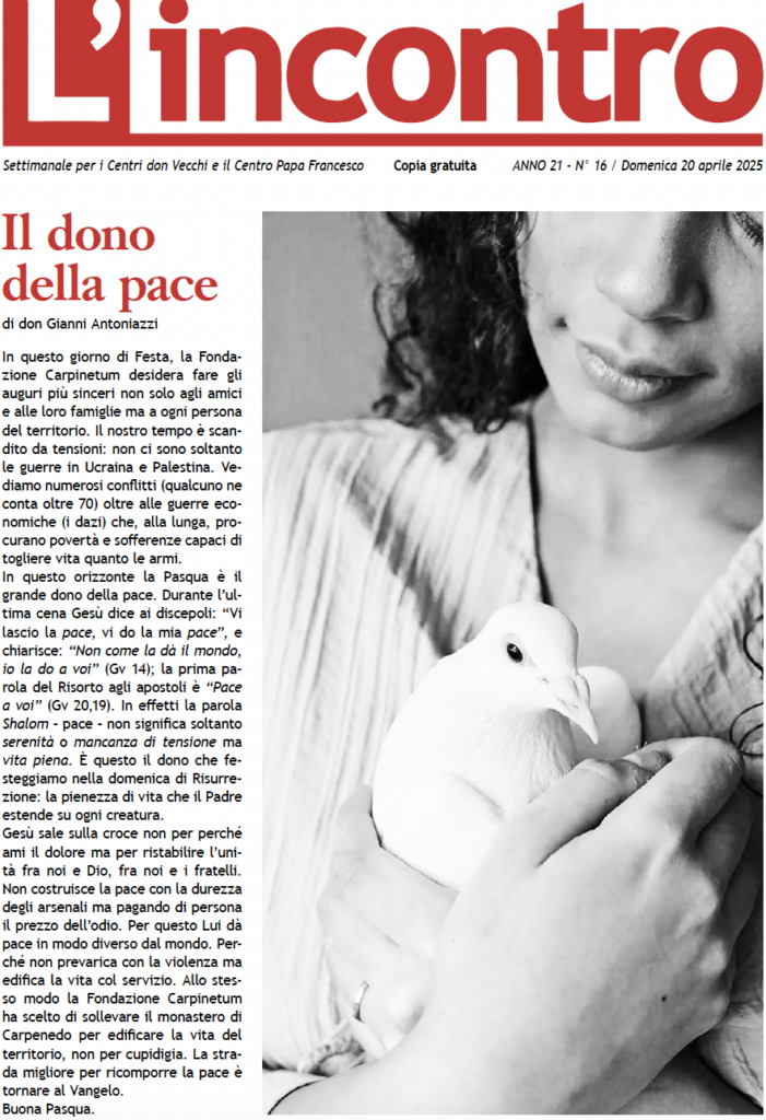 L’incontro N° 16 – 20/04/2025