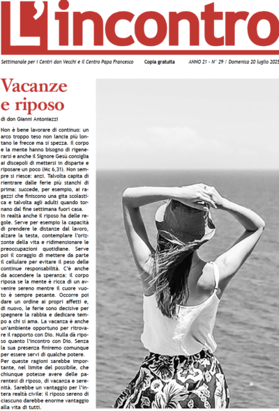 L’incontro N° 29 – 20/07/2025