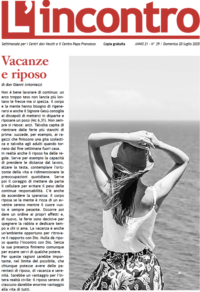 L’incontro N° 29 – 20/07/2025