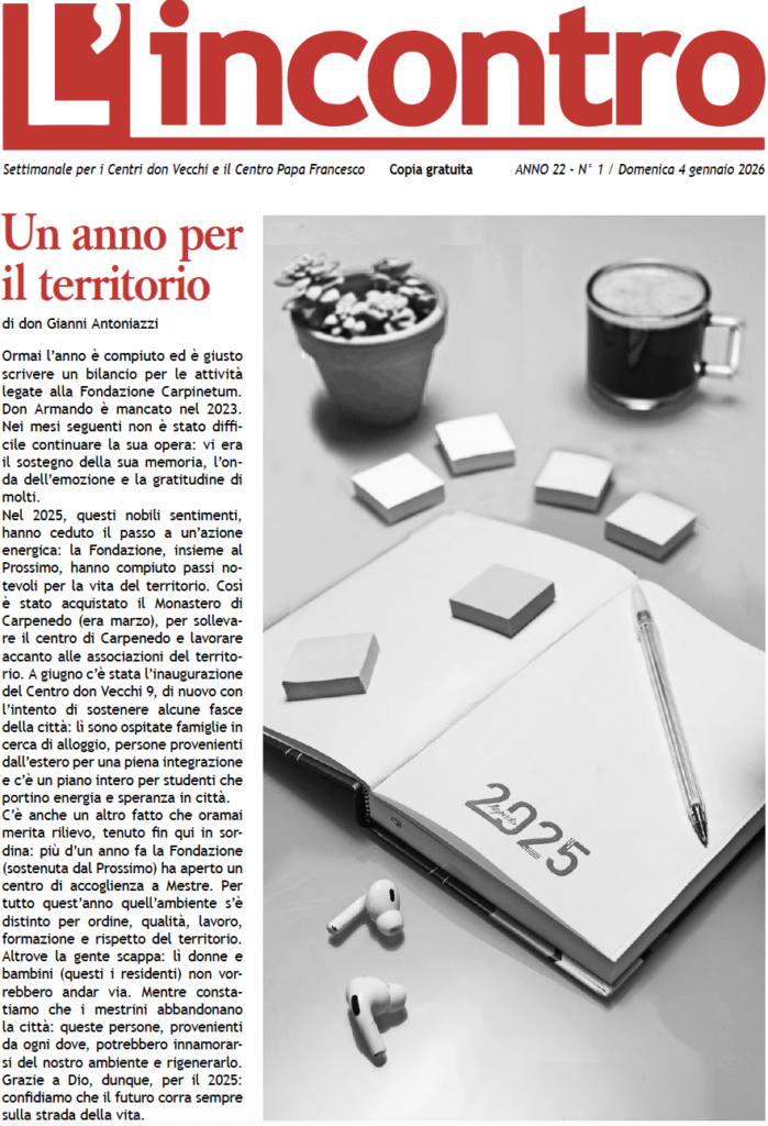 L’incontro N° 1 – 04/01/2026