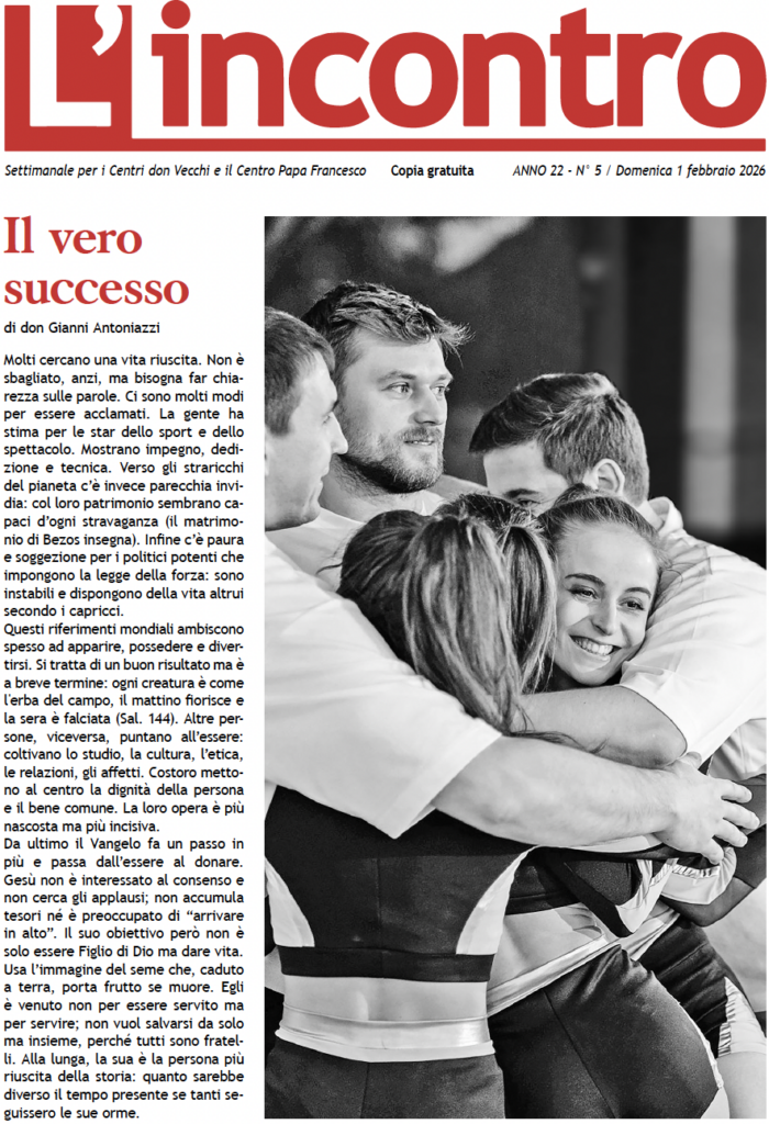 L’incontro N° 5 – 01/02/2026