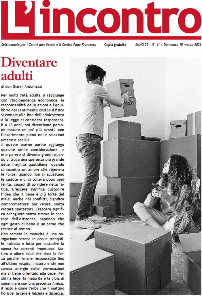 L’incontro N° 11 – 15/03/2026