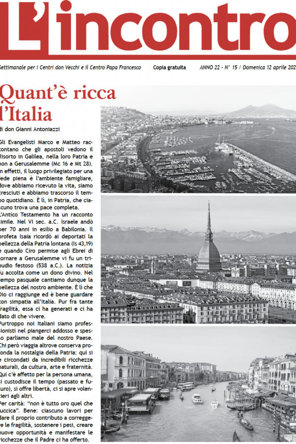 article image L’incontro N° 15 – 12/04/2026