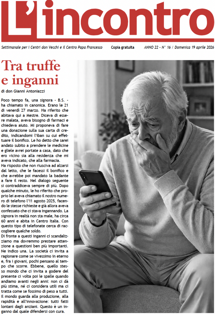 L’incontro N° 16 – 19/04/2026