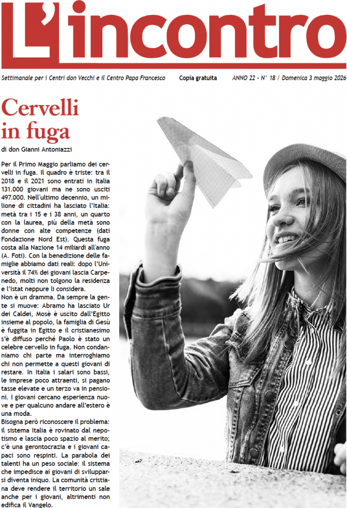 L’incontro N° 18 – 03/05/2026