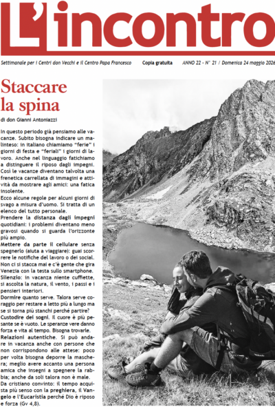 L’incontro N° 21 – 24/05/2026