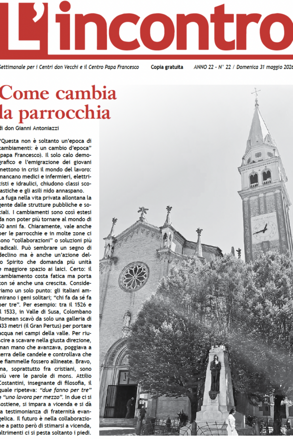 article image L’incontro N° 22 – 31/05/2026