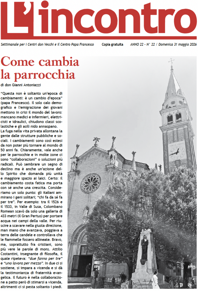 L’incontro N° 22 – 31/05/2026
