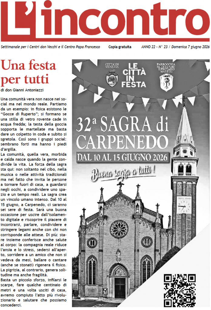 L’incontro N° 23 – 07/06/2026