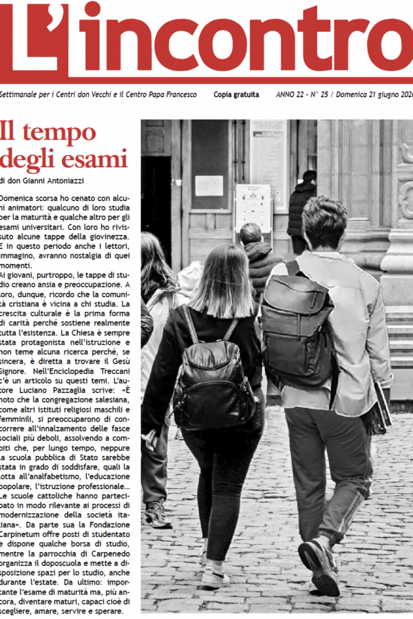 article image L’incontro N° 25 – 21/06/2026