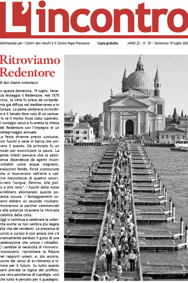 article image L’incontro N° 29 – 19/07/2026