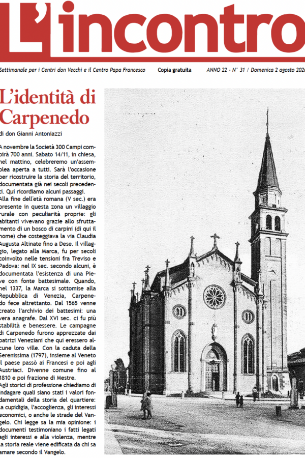 article image L’incontro N° 31 – 02/08/2026