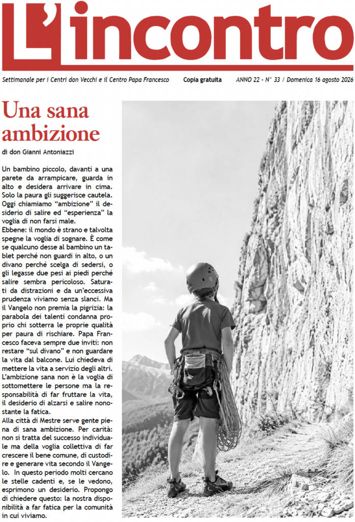 L’incontro N° 33 – 16/08/2026