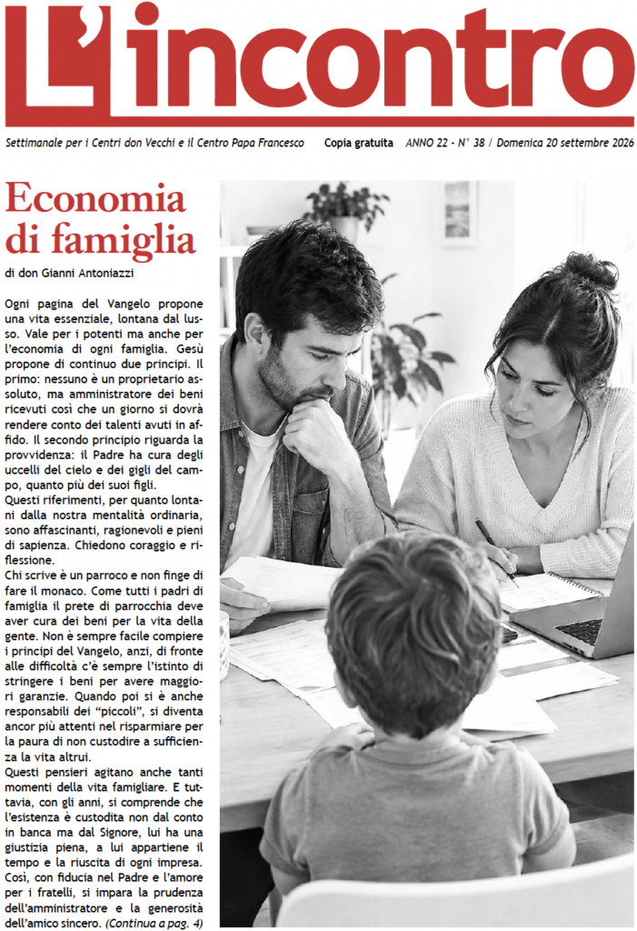 L’incontro N° 38 – 20/09/2026