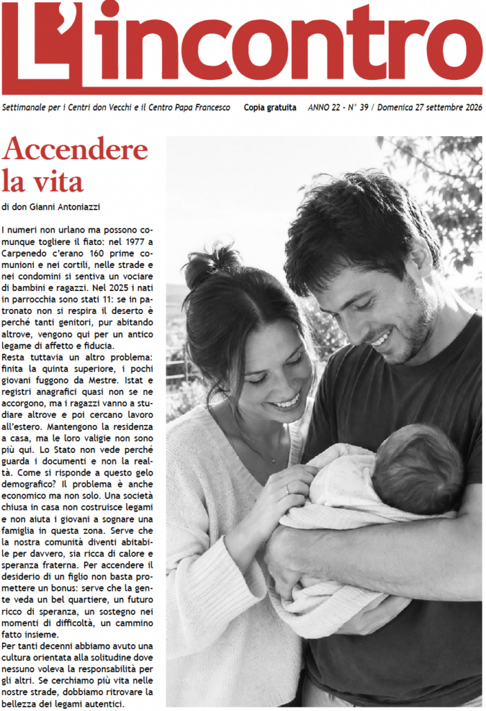 L’incontro N° 39 – 27/09/2026