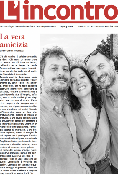 L’incontro N° 40 – 04/10/2026