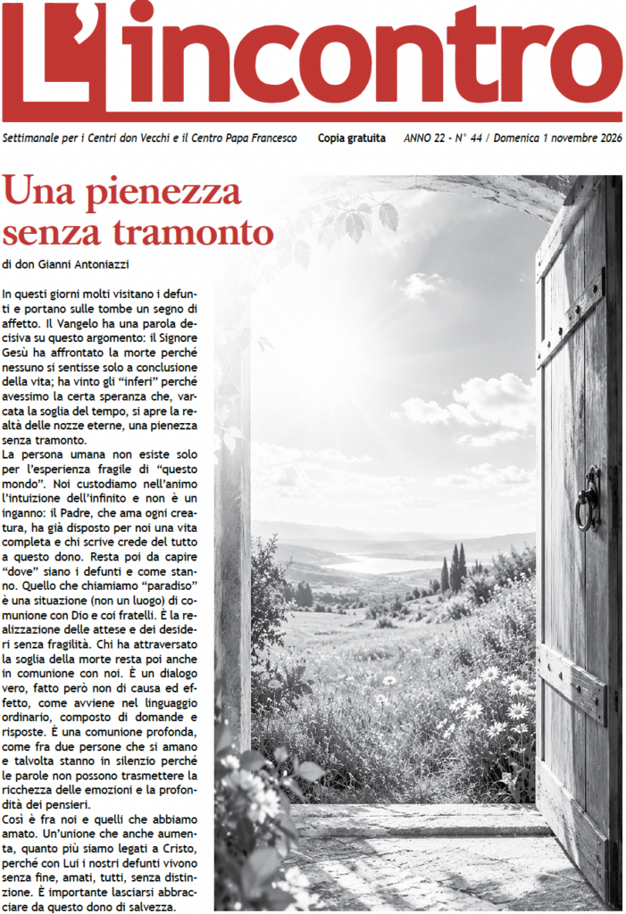 L’incontro N° 44 – 01/11/2026